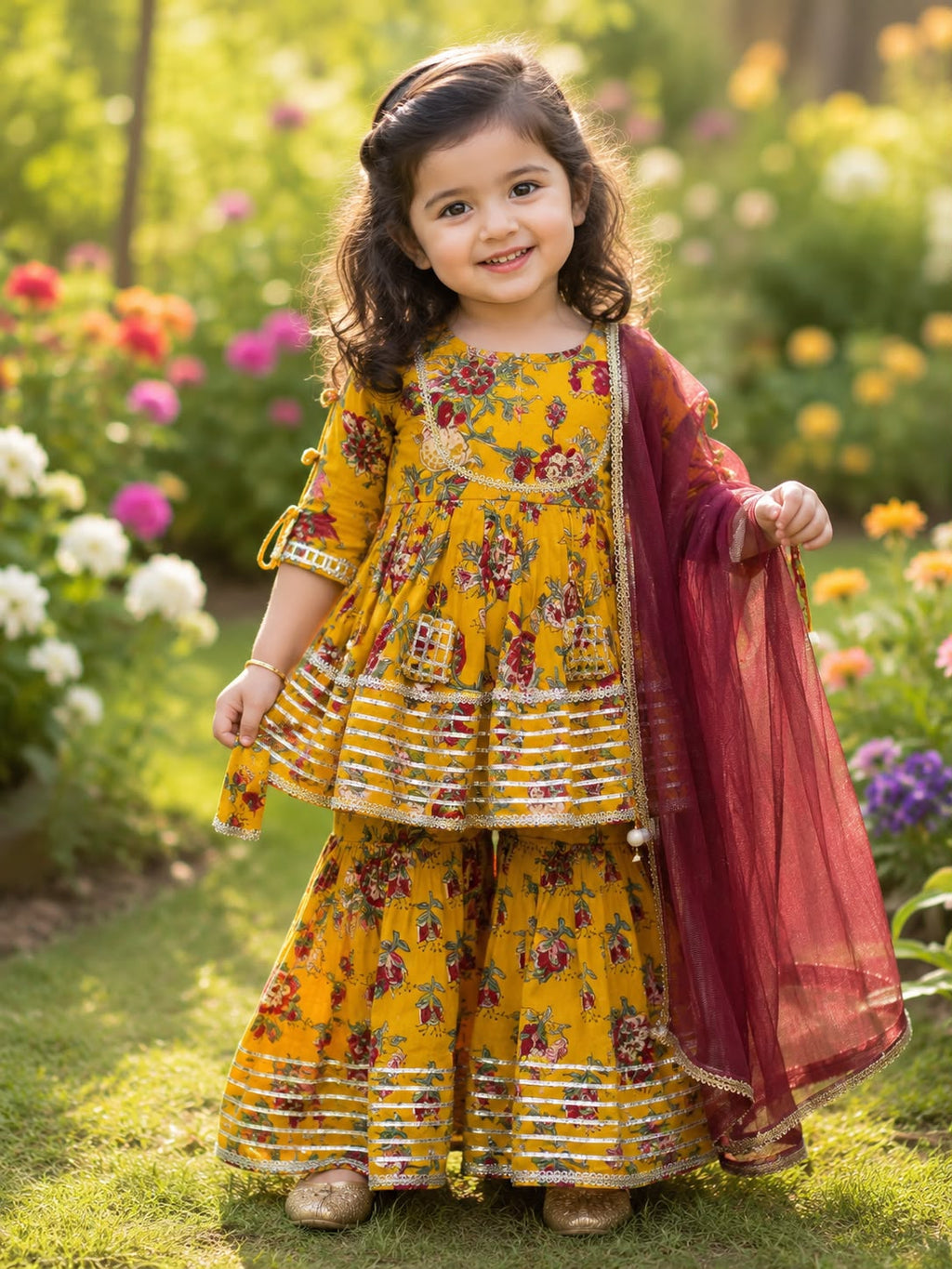 Gulmohar Sharara Set