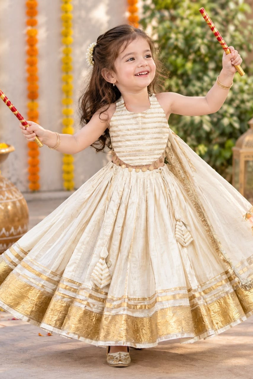 Falguni White Lehenga