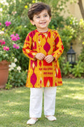 Rajwadi Mustard Kurta Set