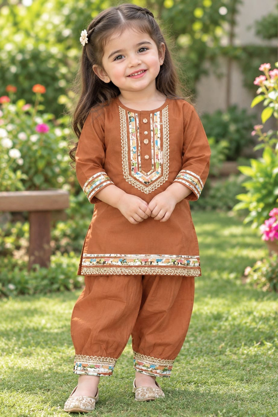 Rusty Peach Afgani Set