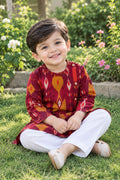 Rajwadi Red Kurta Set