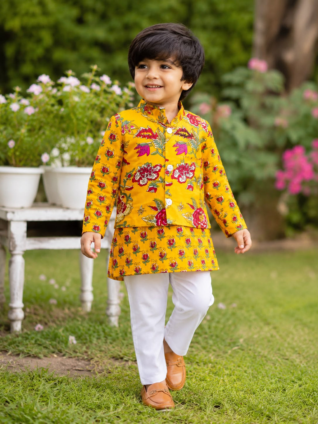 Gulmohar Jacket Kurta set