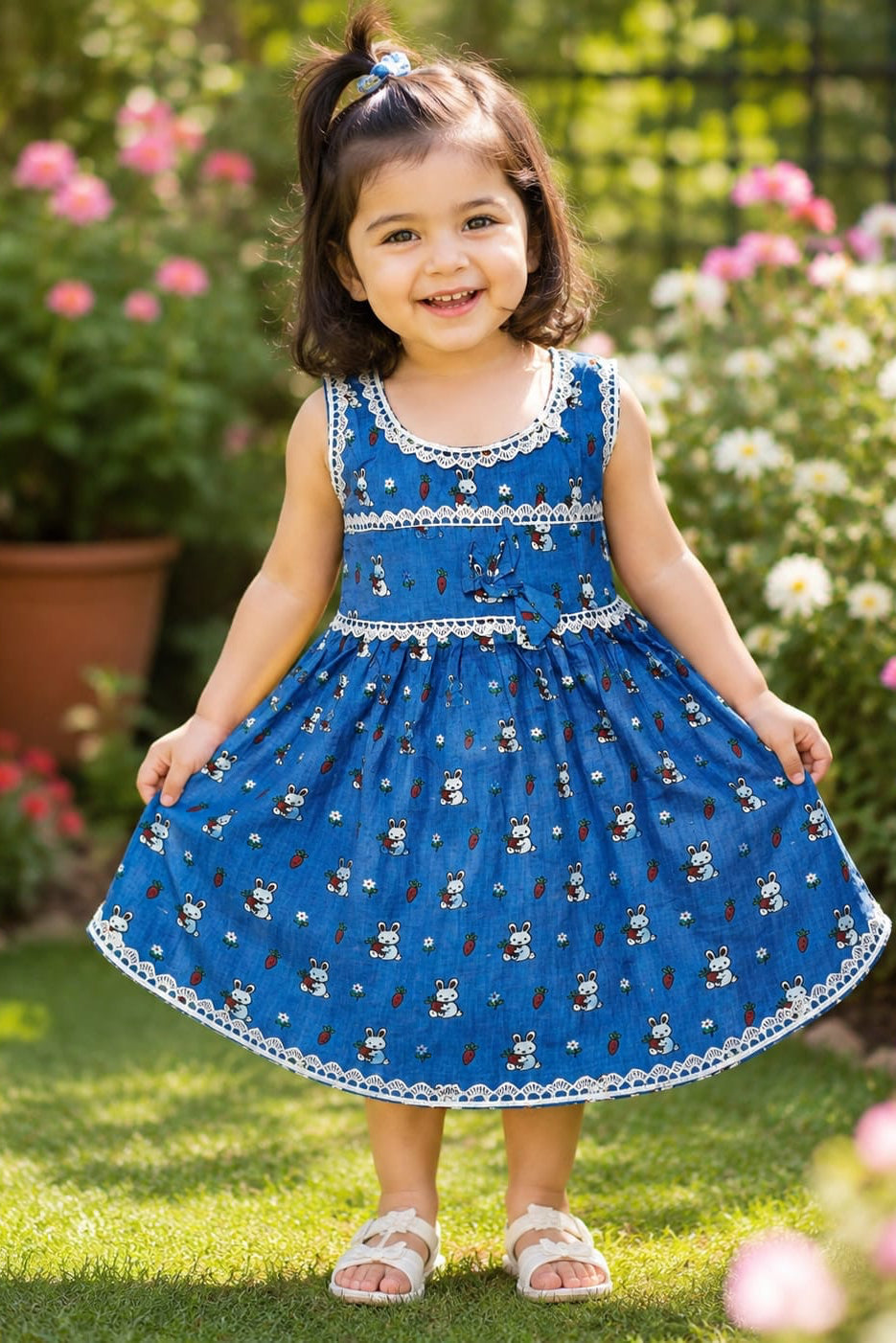 Blue Bunny Frock