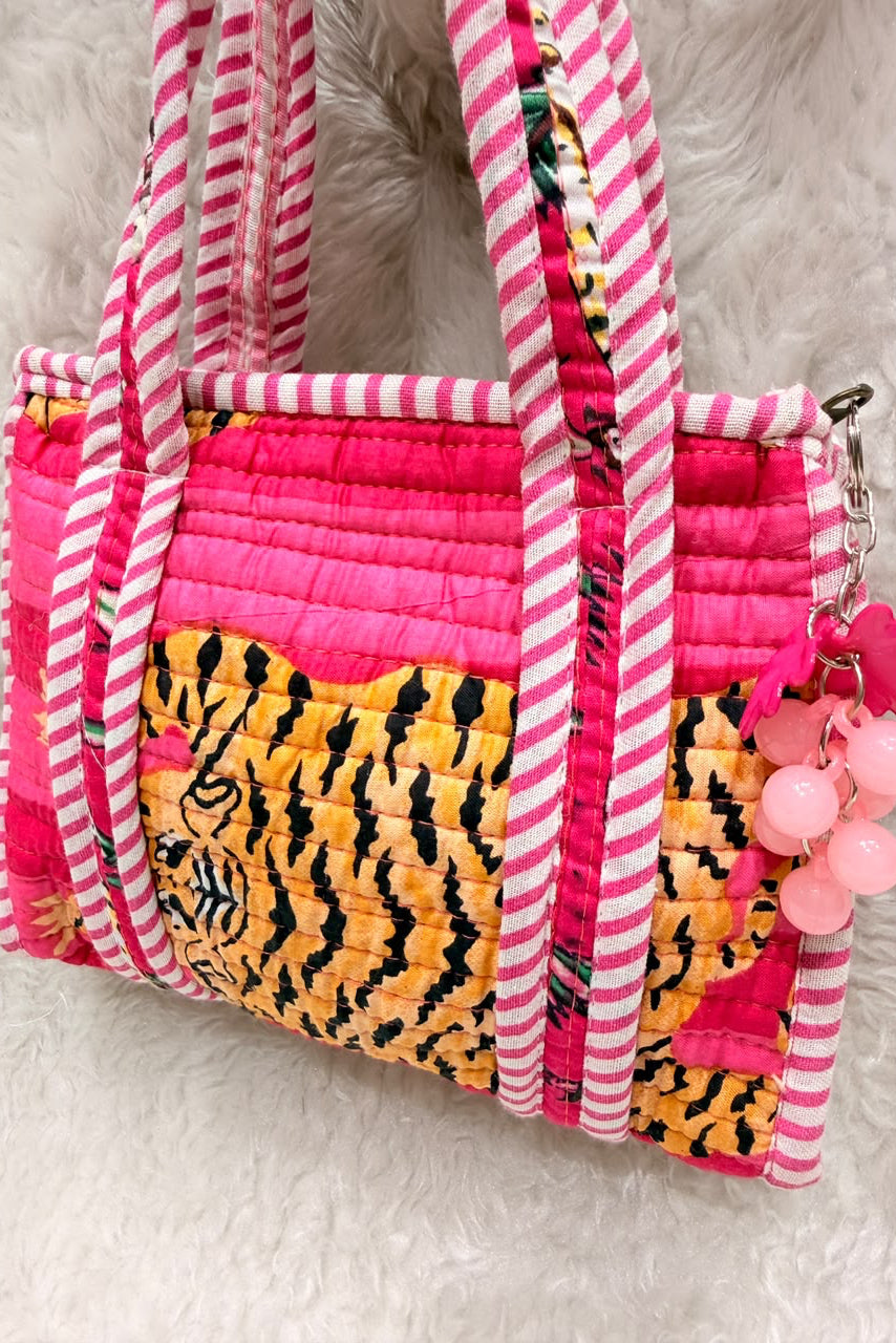 Little Tiger Quilted Tote Bag