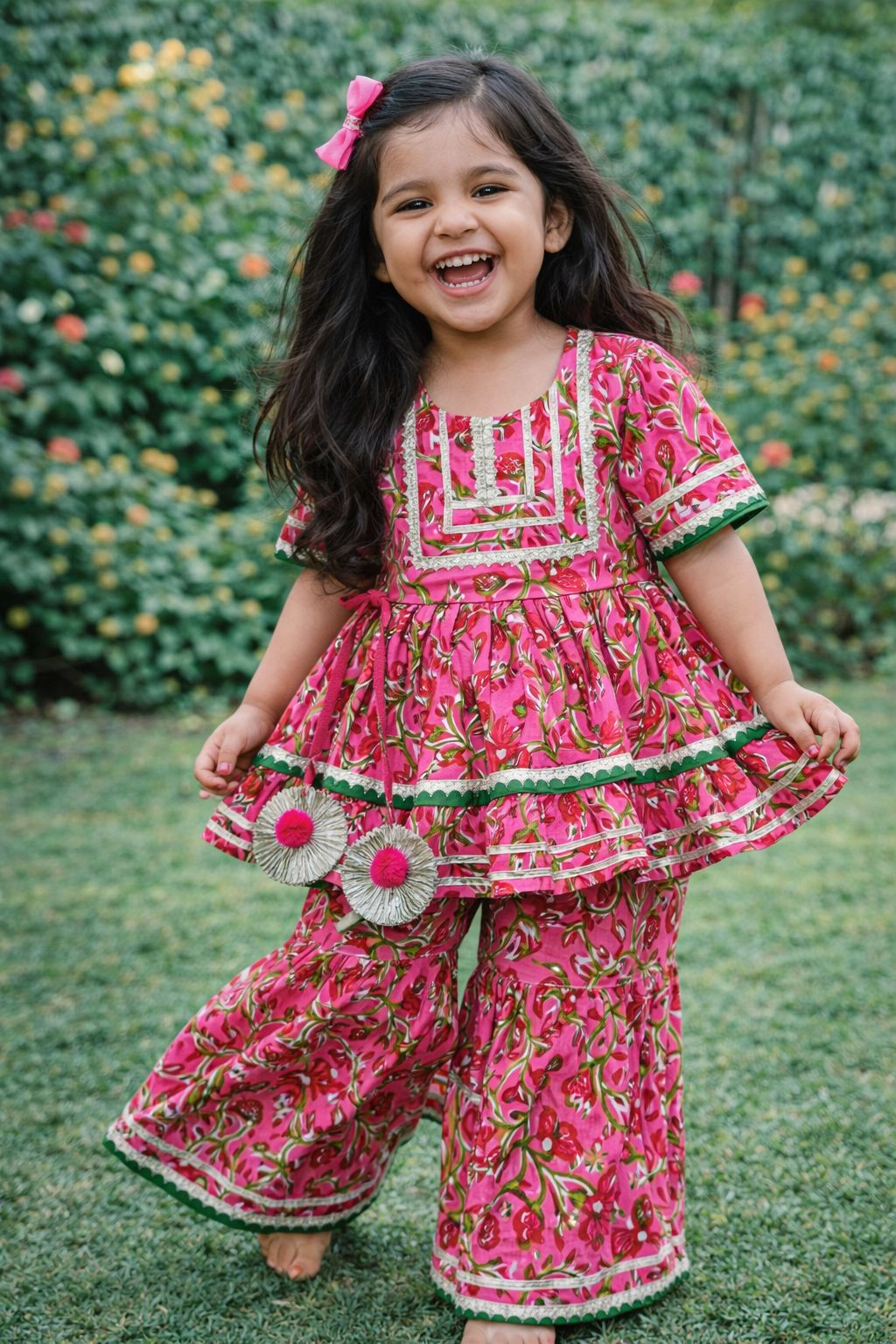 Baby Pink Sharara Set