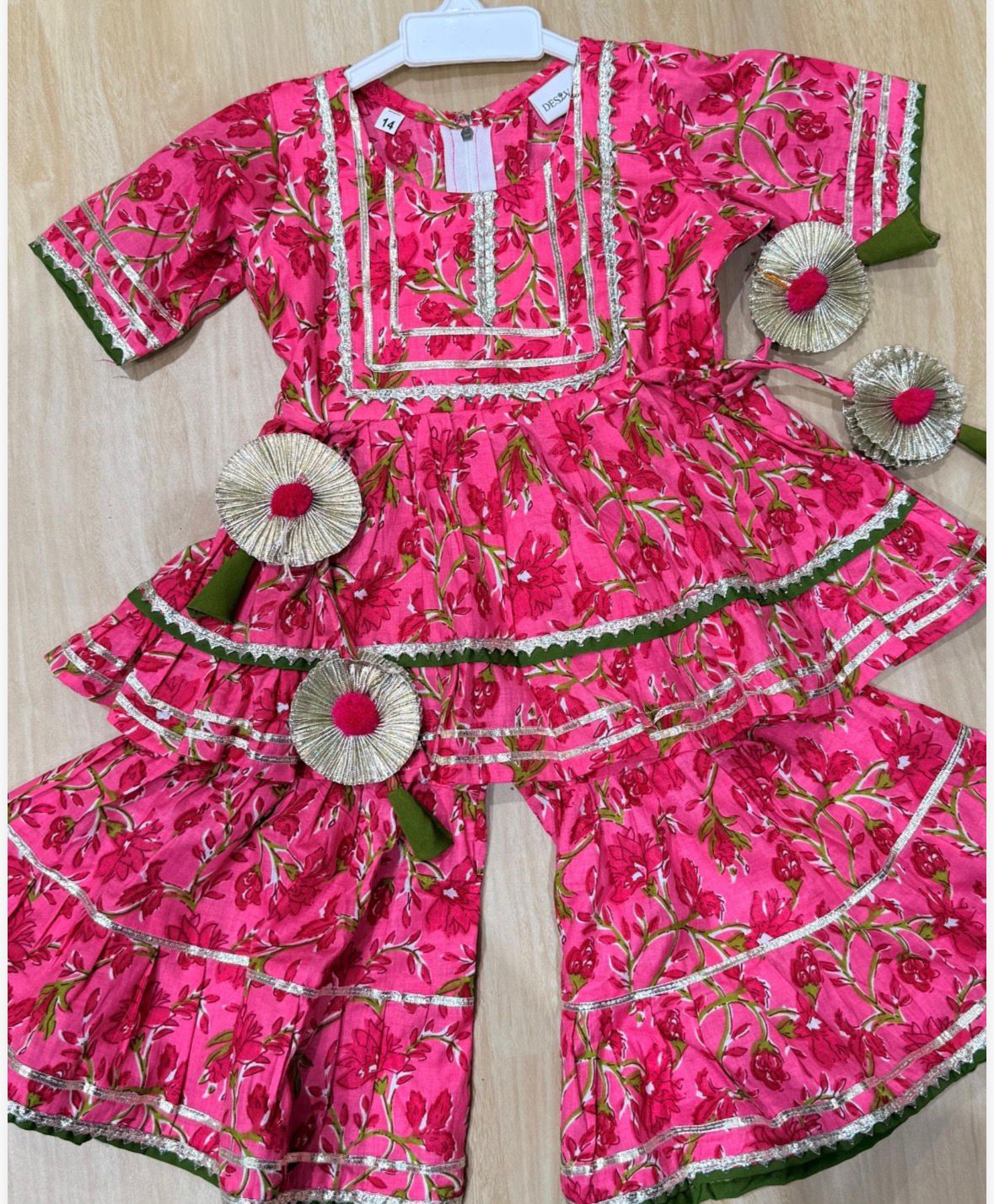Baby Pink Sharara Set