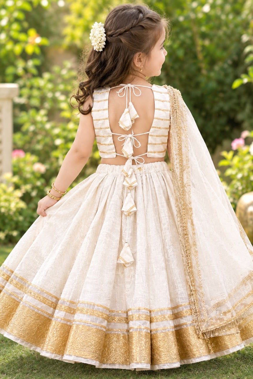 Falguni White Lehenga