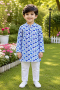 Flamingo Blue Kurta Set