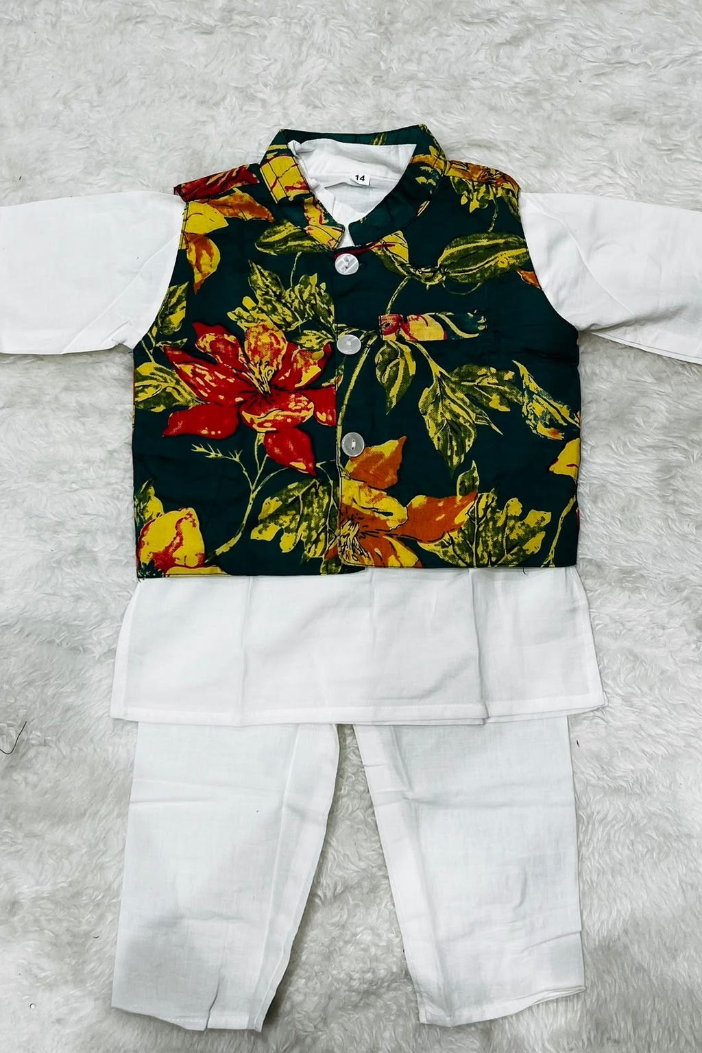 Royal Garden Jacket Kurta Set